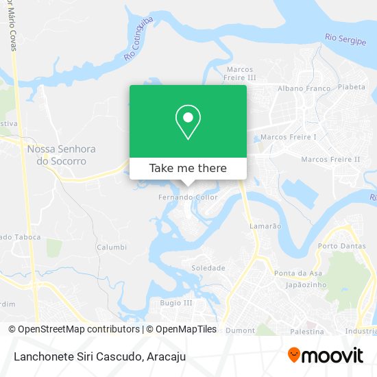 Lanchonete Siri Cascudo map