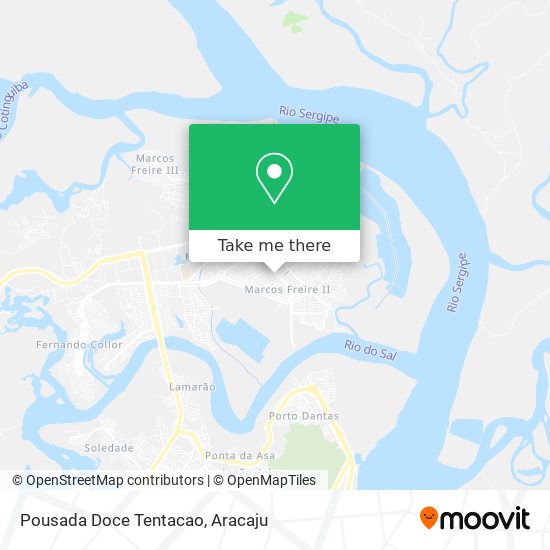 Pousada Doce Tentacao map