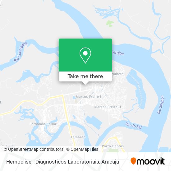 Hemoclise - Diagnosticos Laboratoriais map