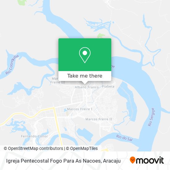 Igreja Pentecostal Fogo Para As Nacoes map