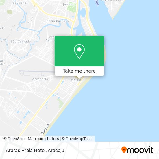 Araras Praia Hotel map