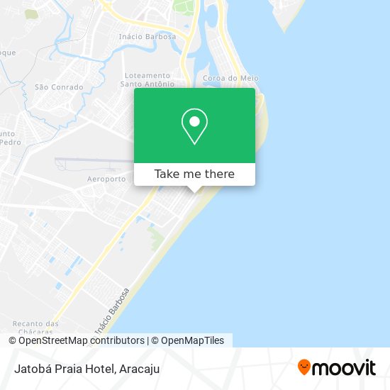Jatobá Praia Hotel map