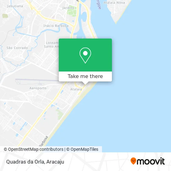 Quadras da Orla map