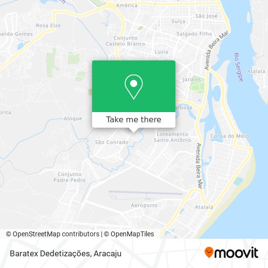 Baratex Dedetizações map