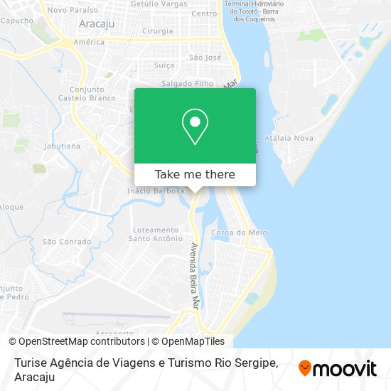 Mapa Turise Agência de Viagens e Turismo Rio Sergipe