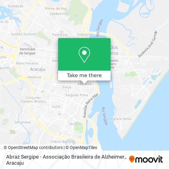 Mapa Abraz Sergipe - Associação Brasileira de Alzheimer.