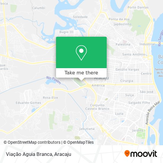 Viação Aguia Branca map