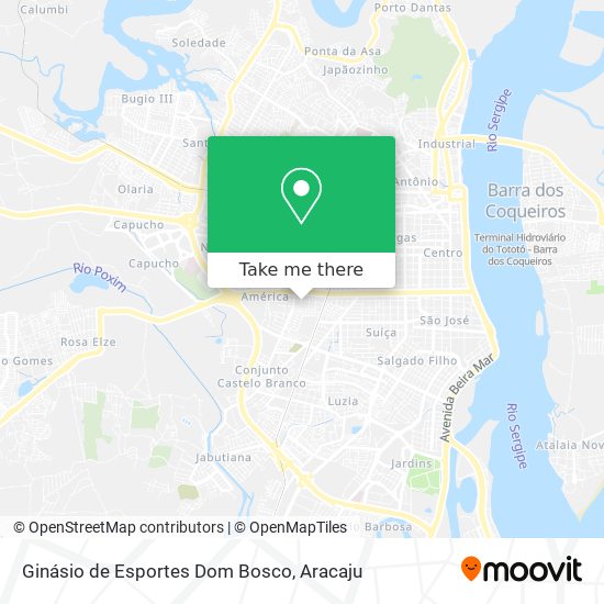 Mapa Ginásio de Esportes Dom Bosco