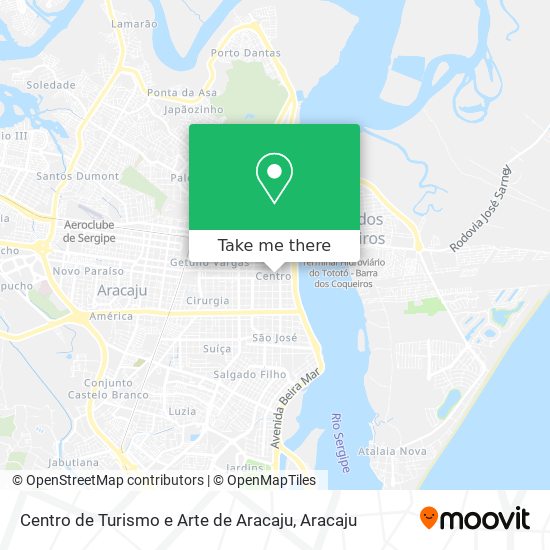 Mapa Centro de Turismo e Arte de Aracaju