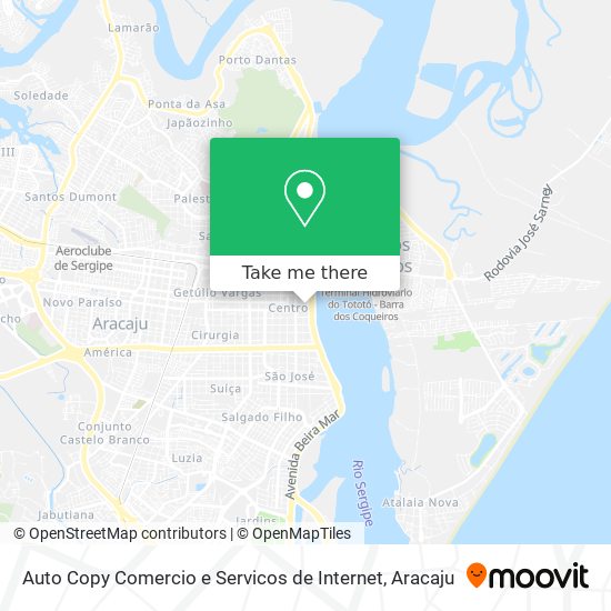 Mapa Auto Copy Comercio e Servicos de Internet