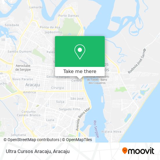 Mapa Ultra Cursos Aracaju