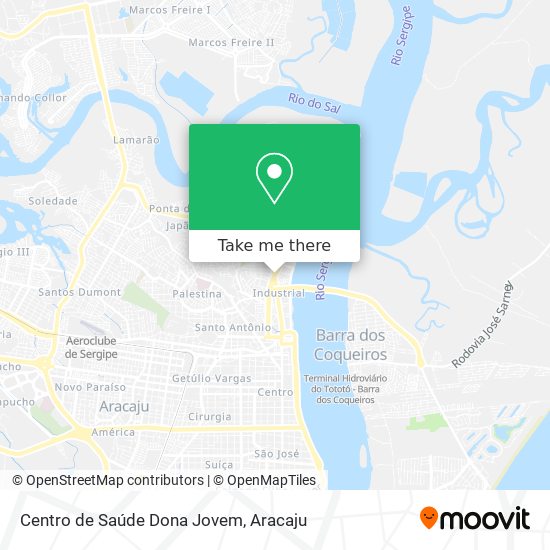 Mapa Centro de Saúde Dona Jovem