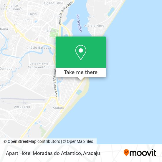 Mapa Apart Hotel Moradas do Atlantico