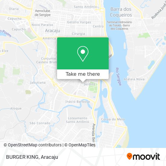 BURGER KING map