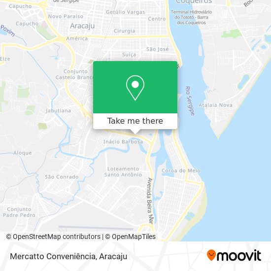 Mercatto Conveniência map