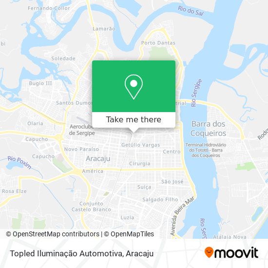 Topled Iluminação Automotiva map