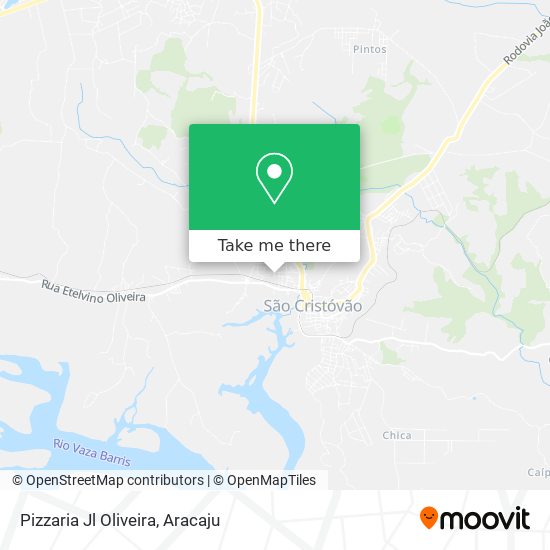 Mapa Pizzaria Jl Oliveira