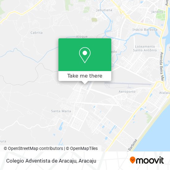 Mapa Colegio Adventista de Aracaju