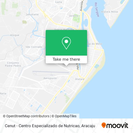 Mapa Cenut - Centro Especializado de Nutricao