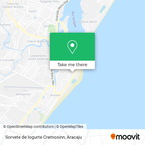 Sorvete de Iogurte Cremosinn map