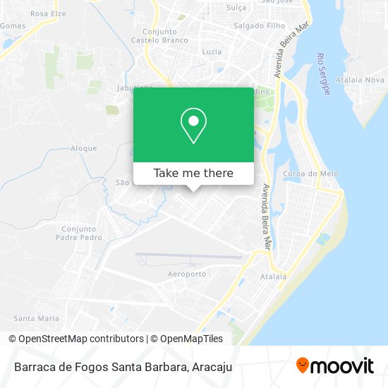 Mapa Barraca de Fogos Santa Barbara
