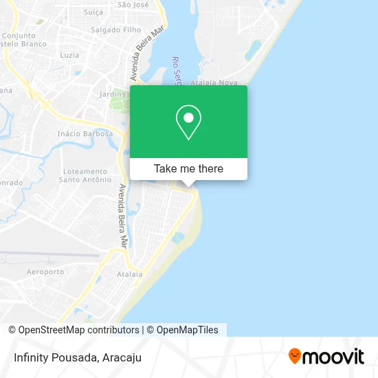 Infinity Pousada map