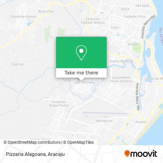 Mapa Pizzaria Alagoana