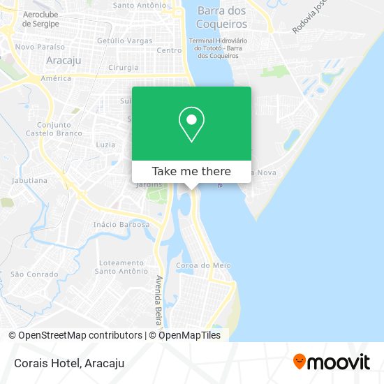 Mapa Corais Hotel