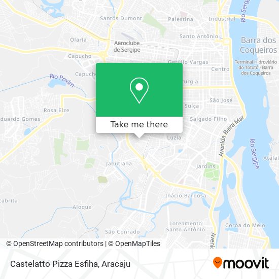 Mapa Castelatto Pizza Esfiha