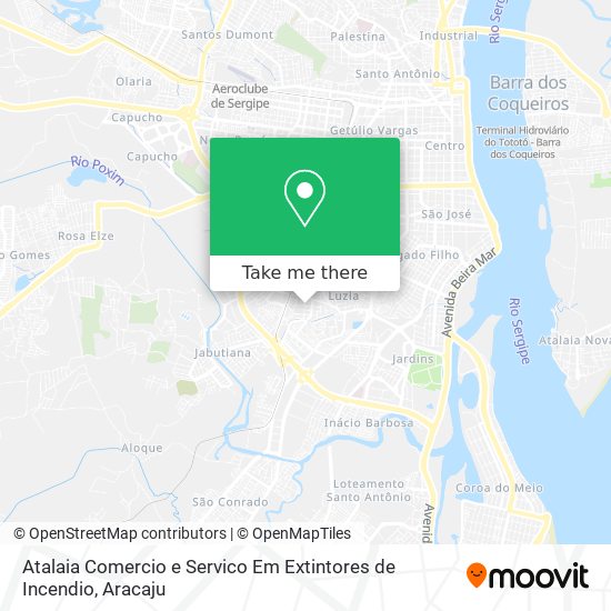 Atalaia Comercio e Servico Em Extintores de Incendio map