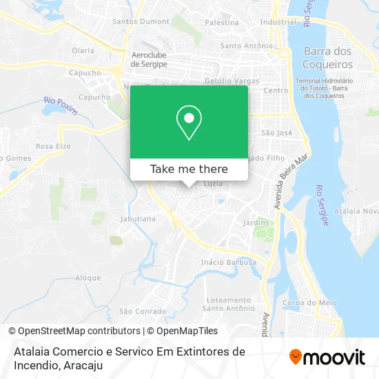 Atalaia Comercio e Servico Em Extintores de Incendio map