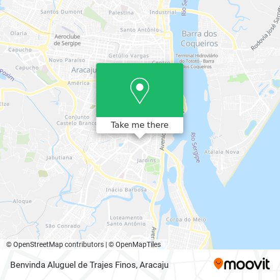 Mapa Benvinda Aluguel de Trajes Finos