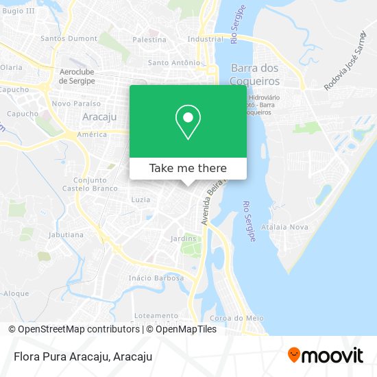 Flora Pura Aracaju map