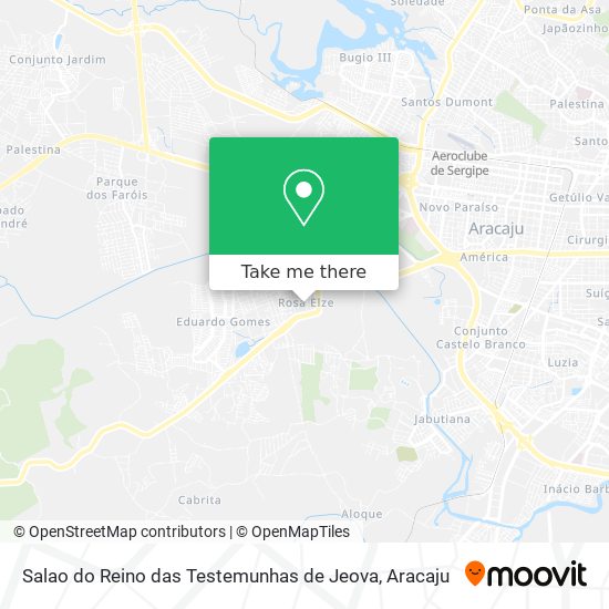 Salao do Reino das Testemunhas de Jeova map