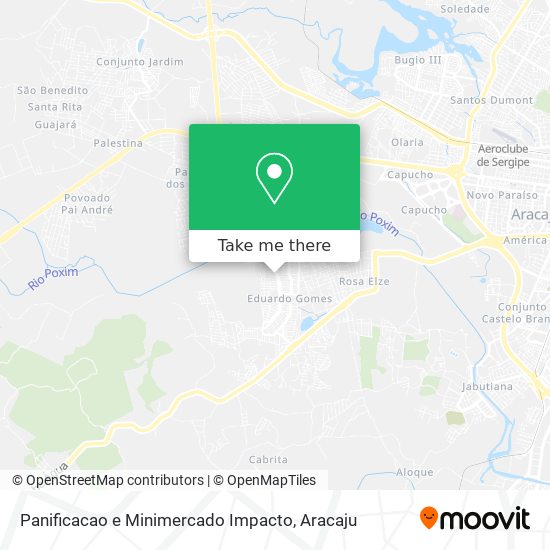 Panificacao e Minimercado Impacto map