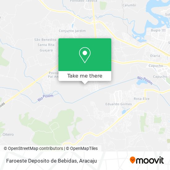 Faroeste Deposito de Bebidas map