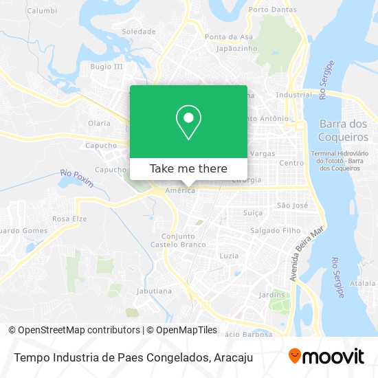 Mapa Tempo Industria de Paes Congelados