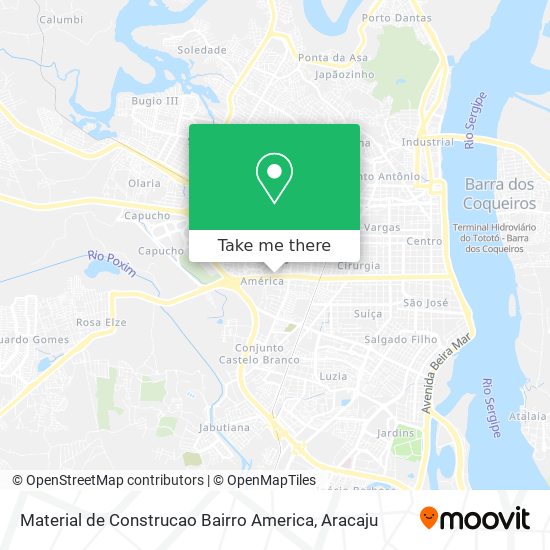 Material de Construcao Bairro America map
