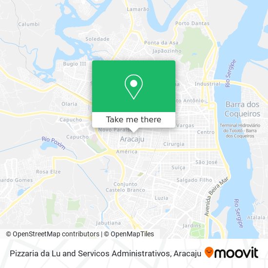 Pizzaria da Lu and Servicos Administrativos map