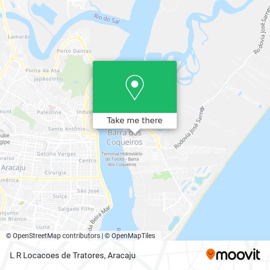 L R Locacoes de Tratores map