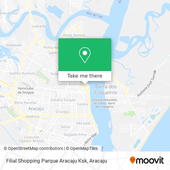 Mapa Filial Shopping Parque Aracaju Ksk