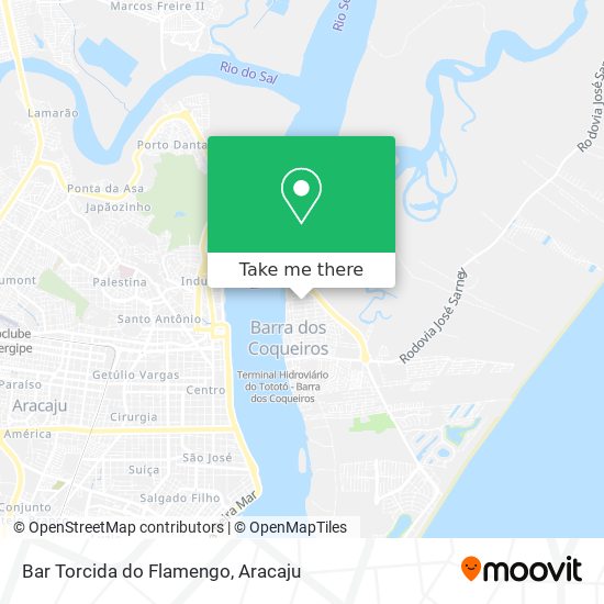 Mapa Bar Torcida do Flamengo