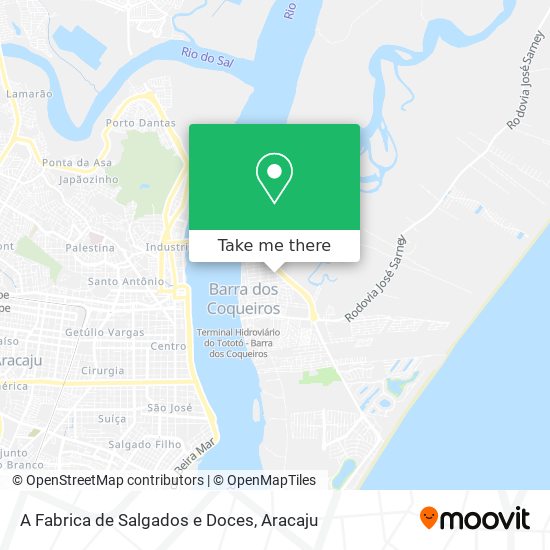 A Fabrica de Salgados e Doces map
