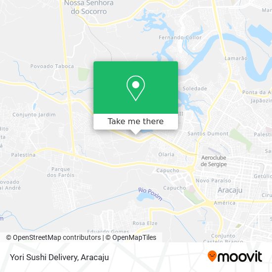 Mapa Yori Sushi Delivery