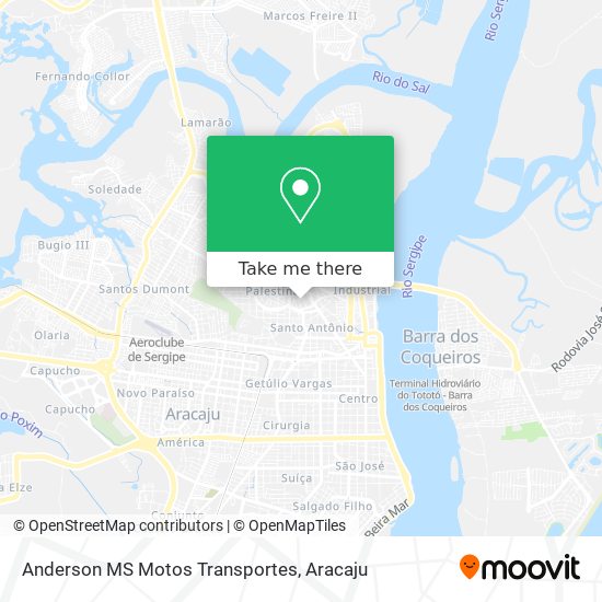 Anderson MS Motos Transportes map