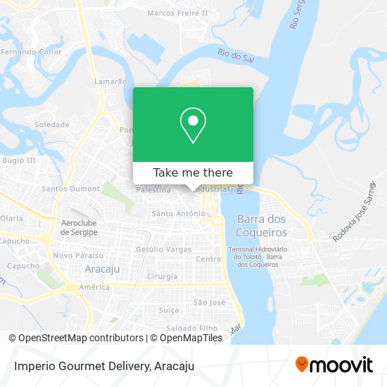 Imperio Gourmet Delivery map