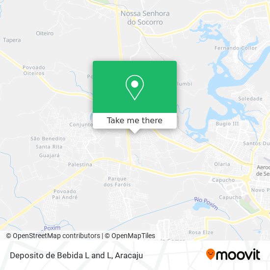 Deposito de Bebida L and L map