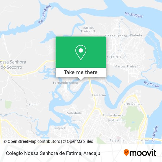 Mapa Colegio Nossa Senhora de Fatima