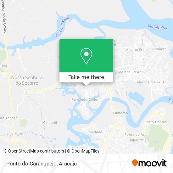 Mapa Ponto do Caranguejo