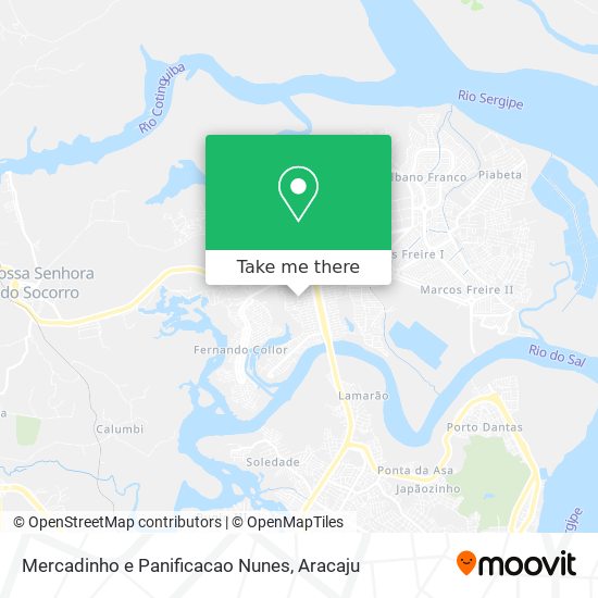 Mercadinho e Panificacao Nunes map